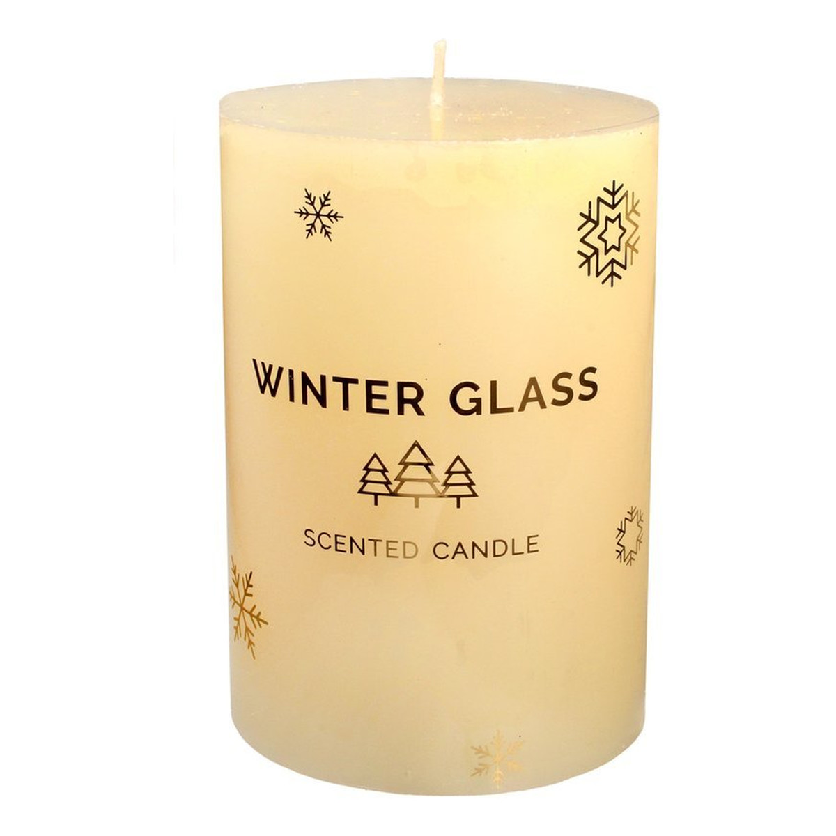 Artman Candles Świeca zapachowa Winter Glass - walec średni kremowy