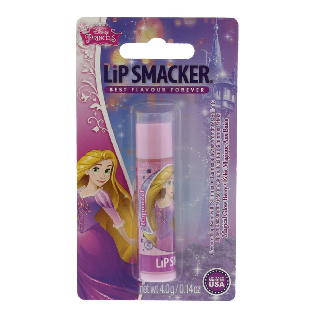 Lip Smacker Disney Prinsess Rapunzel balsam do ust Magical Glow Berry 4g