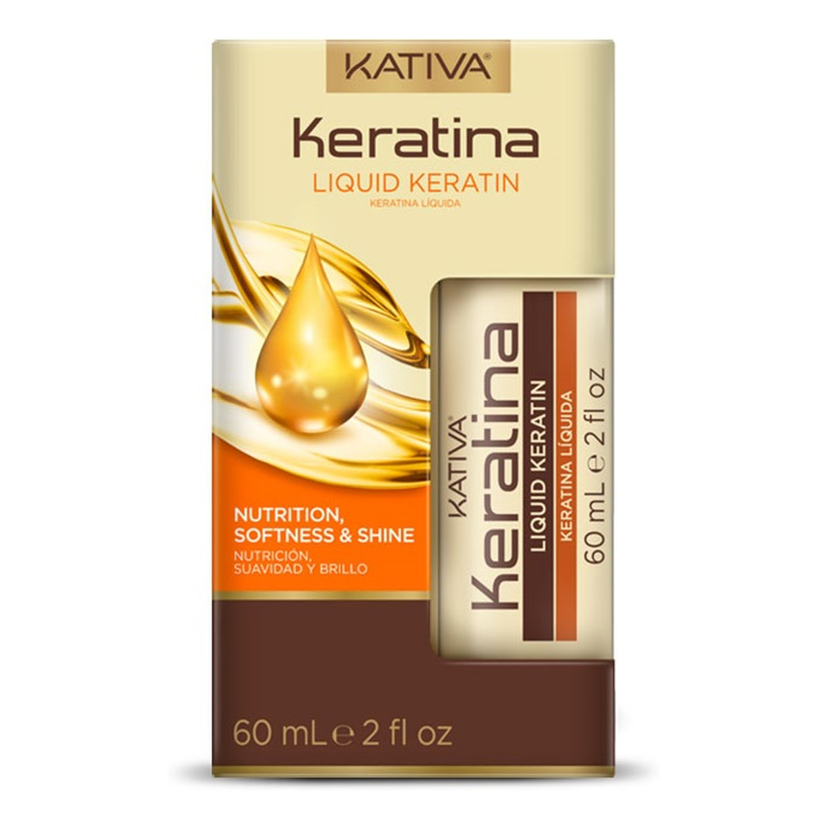 Kativa Keratina Liquid Keratin ochronny Olejek do włosów z keratyną 60ml