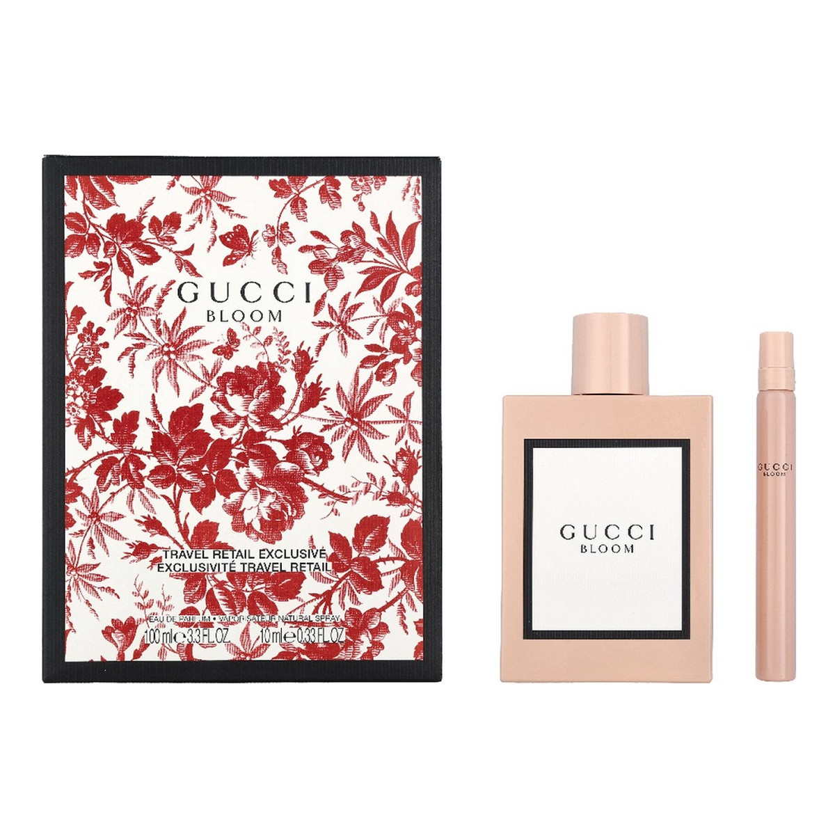 Gucci Bloom Zestaw woda perfumowana spray 100ml + woda perfumowana spray 10ml