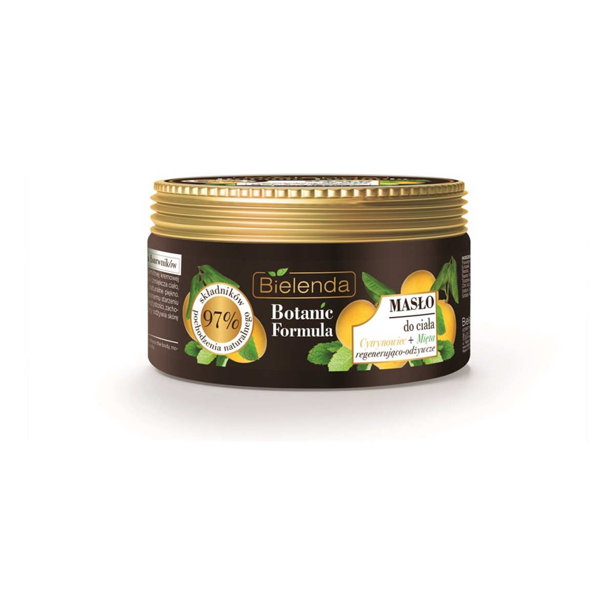 Bielenda Botanic Formula Regenerująco-Odżywcze Masło do Ciała Cytrynowiec i Mięta 250ml