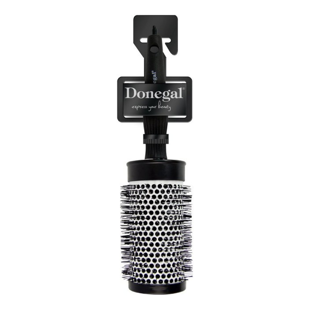 Donegal SZCZOTKO-LOKÓWKA do włosów ceramiczna czarna 56mm (1282) 1szt