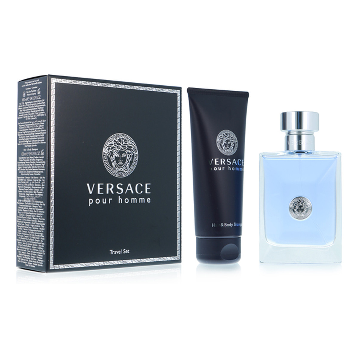 Versace Pour Homme Zestaw woda toaletowa spray 100ml + żel pod prysznic 100ml