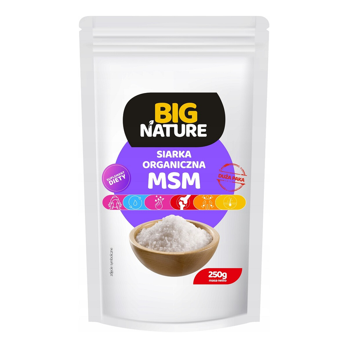 Big Nature Msm siarka organiczna suplement diety 250g