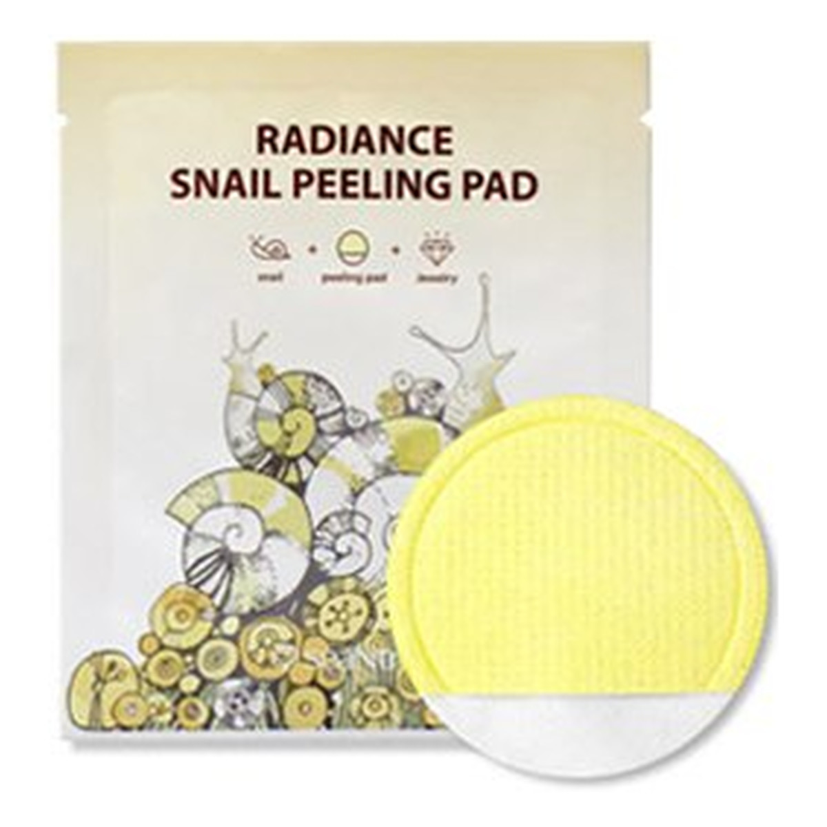 seaNtree Radiance Snail Peeling Pad Oczyszczająco-Peelingujący Wacik Do Twarzy 8ml