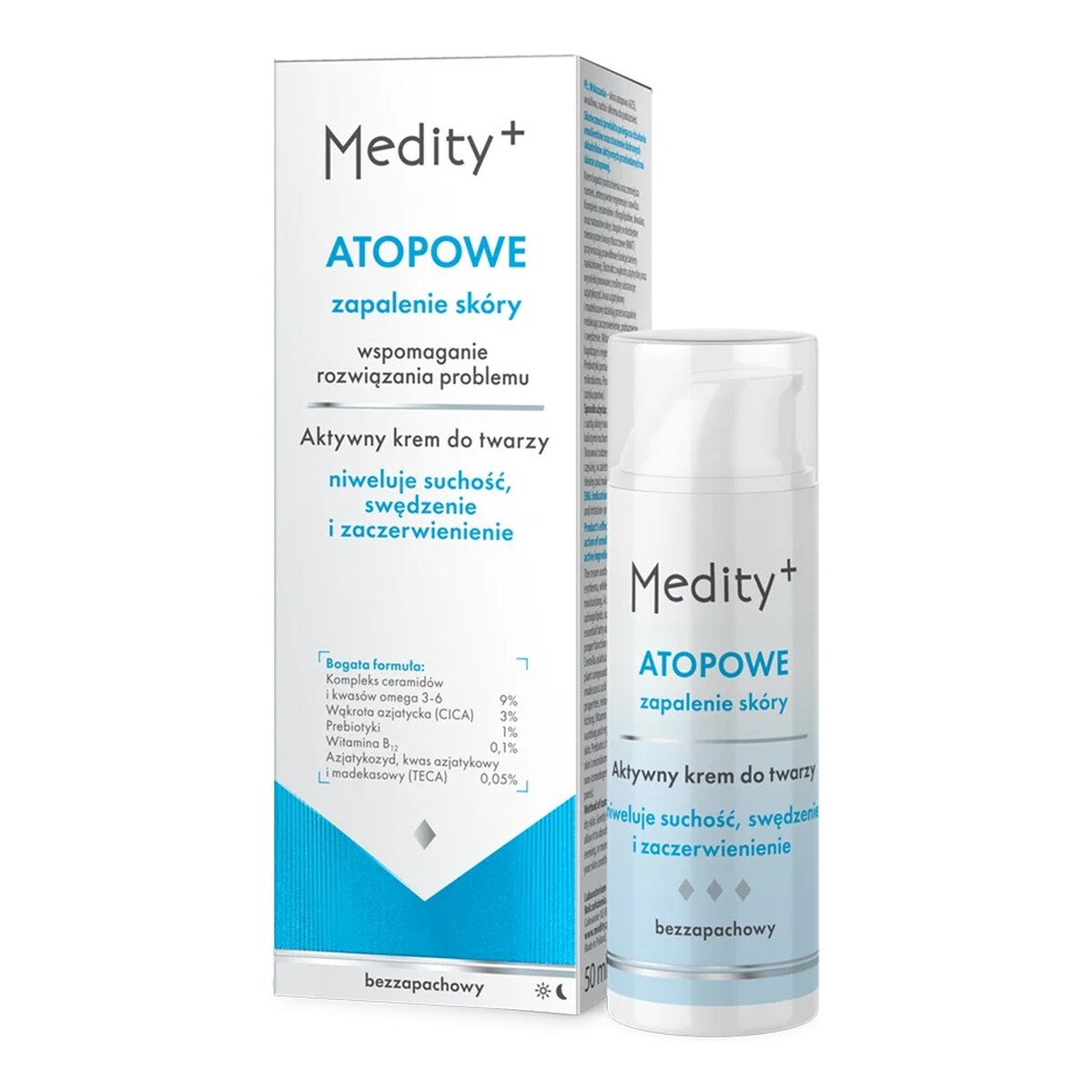 Medity+ Atopowe Zapalenie Skóry aktywny Krem do twarzy 50ml