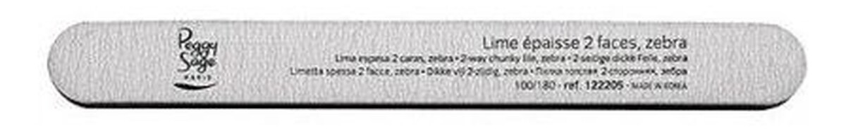 2-way chunky nail file zebra medium szeroki pilnik do paznokci dwustronny 100/180 zebra 1szt