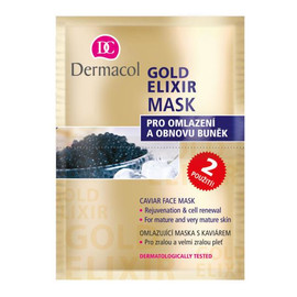 Gold elixir caviar face mask maseczka do twarzy z kawiorem 2x8g