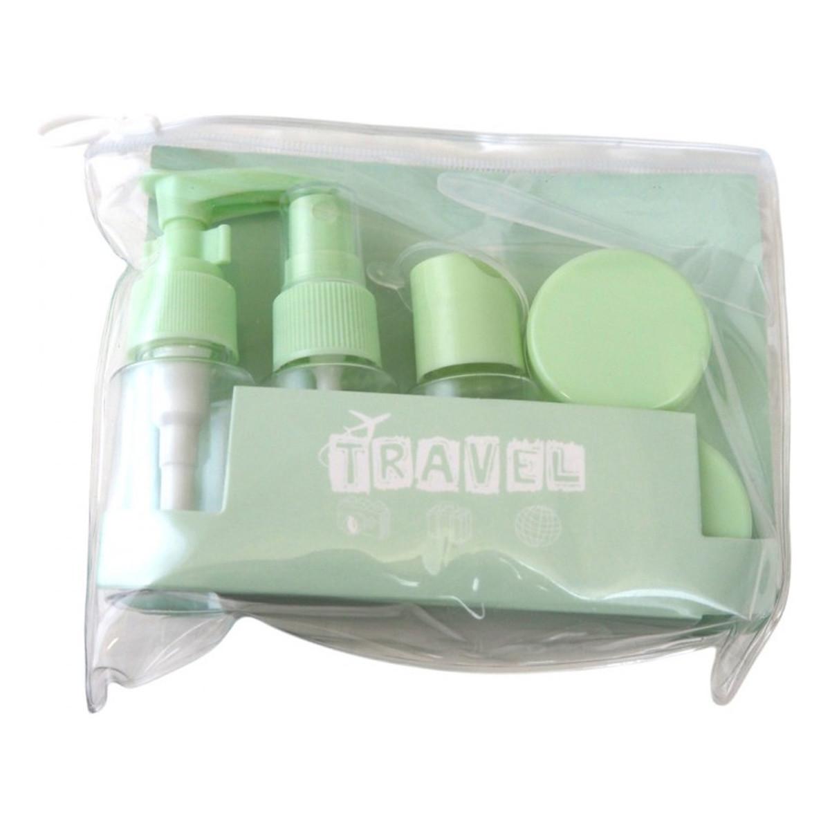 Ecarla Zestaw akcesoriów podróżnych zielony