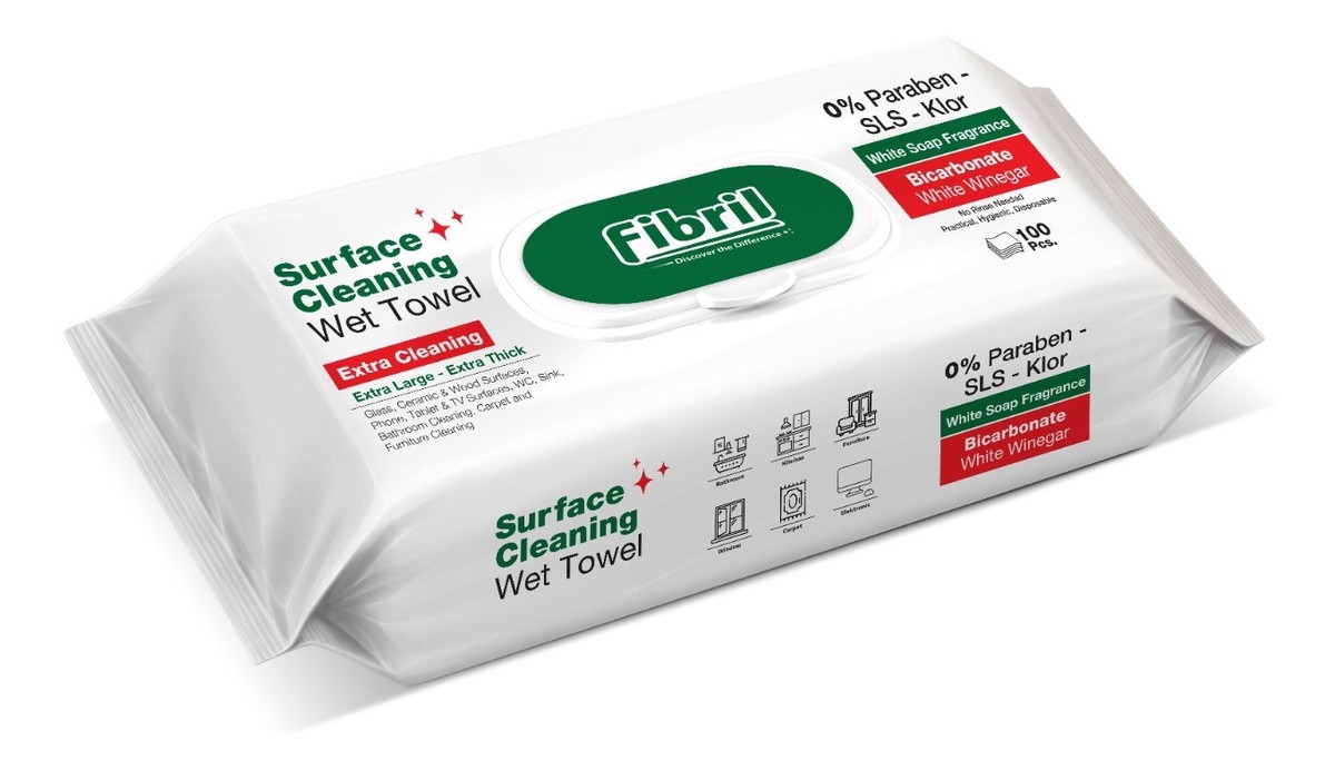 Nawilżane Ręczniki Do Czyszczenia Powierzchni Uniwersalne 100szt