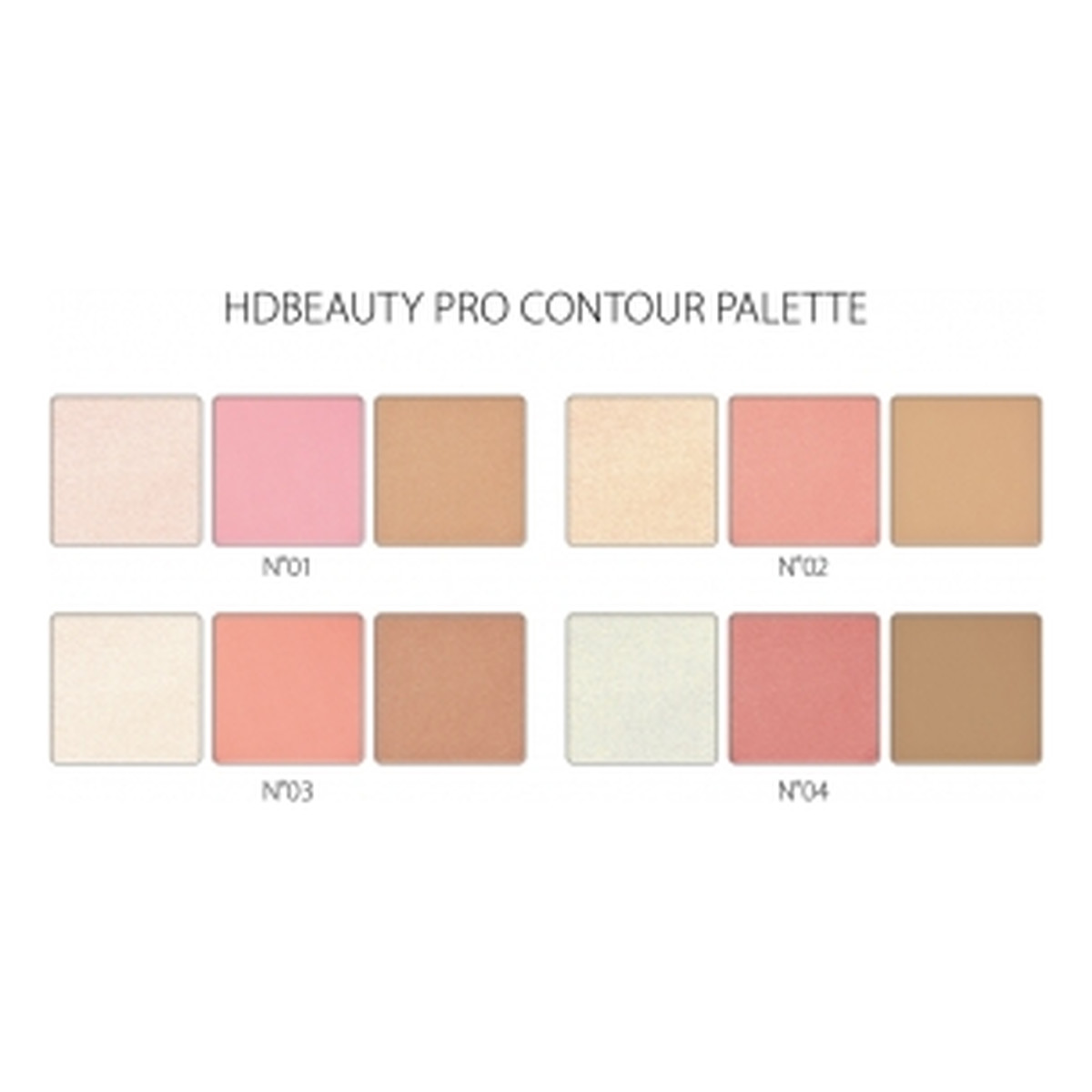 Revers HDBeauty Pro Contour Paleta do konturowania twarzy 12g