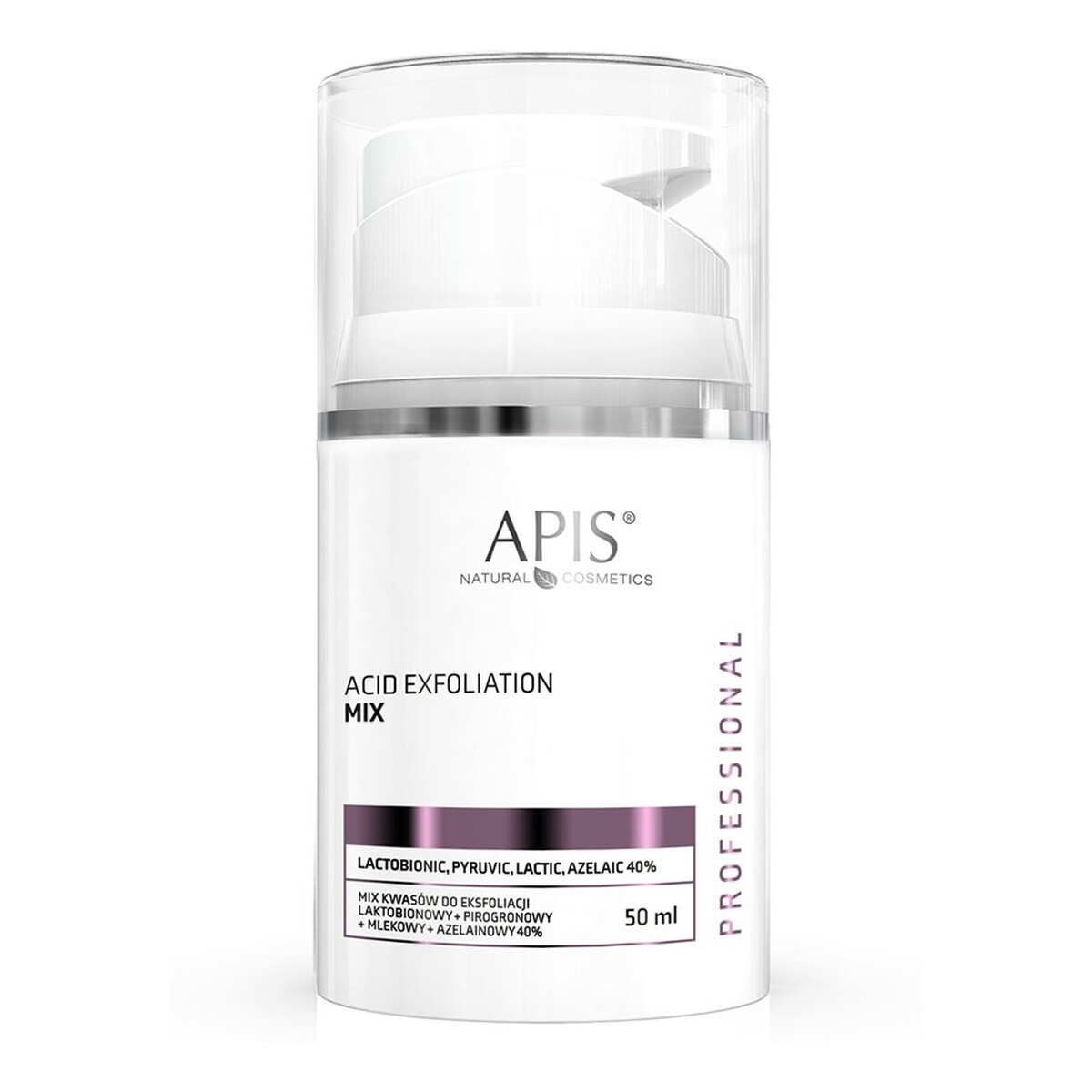 Apis Exfoliation Acid mix kwasów do eksfoliacji Laktobionowy + Pirogronowy + Mlekowy + Azelainowy 40% 50ml