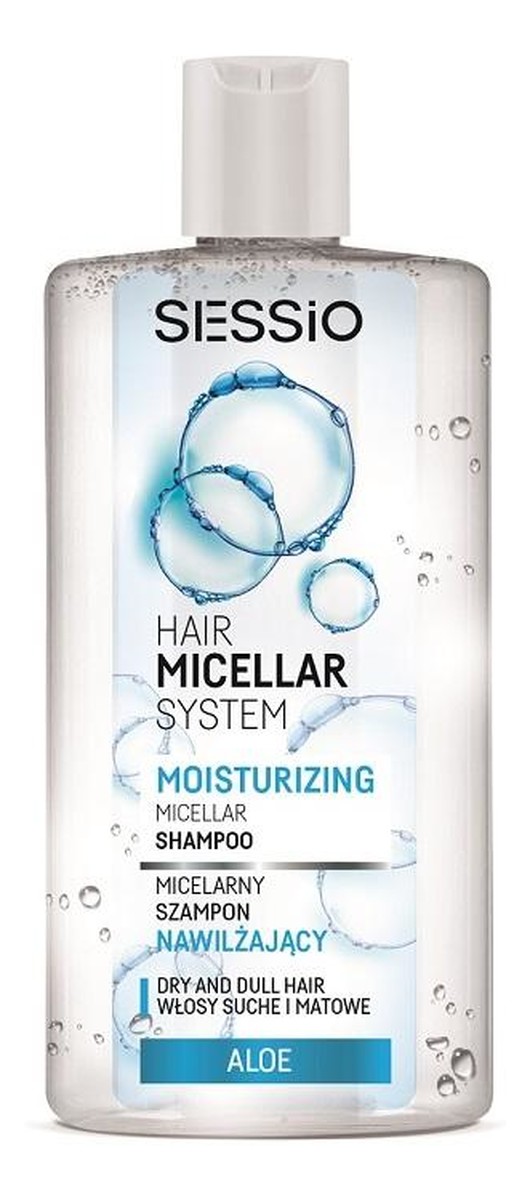 Moisturizing micelarny szampon nawilżający do włosów suchych i matowych Aloe