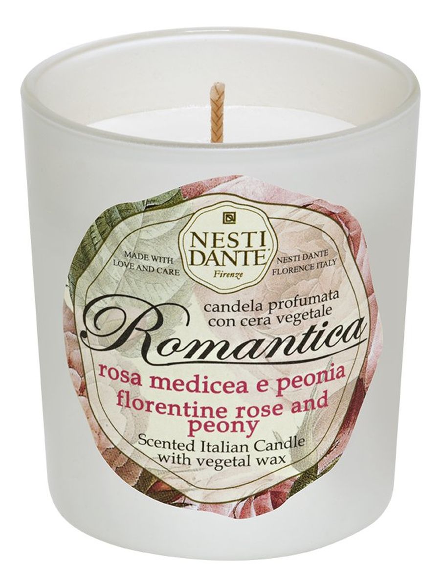 Romantica candle świeca zapachowa róża & piwonia