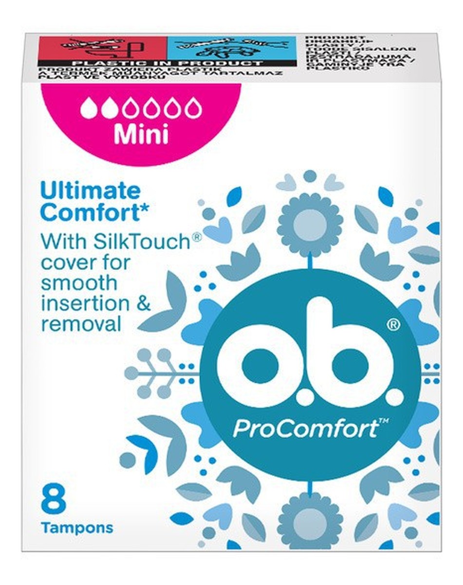 mini komfortowe tampony higieniczne 1 op.- 8 sztuk