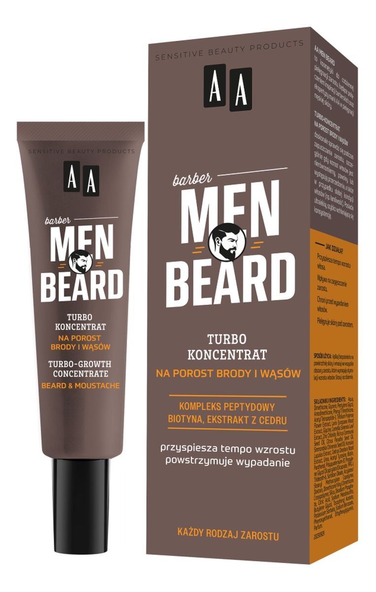 Men beard turbo-koncentrat na porost brody i wąsów