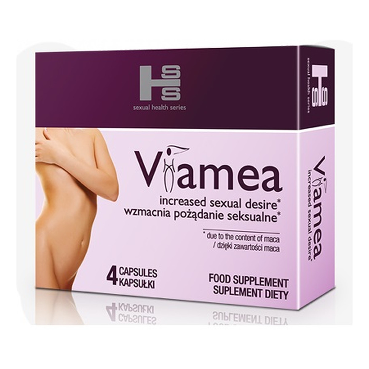 Sexual Health Series Viamea wzmacnia pożądanie seksualne suplement diety 4 kapsułki