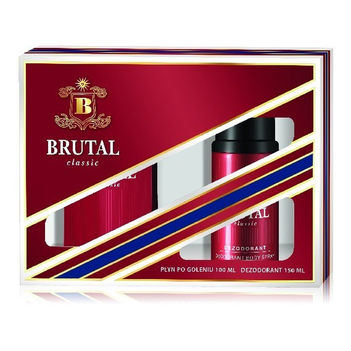 Brutal Classic Zestaw kosmetyków (płyn po goleniu 100ml + dezodorant 150ml)