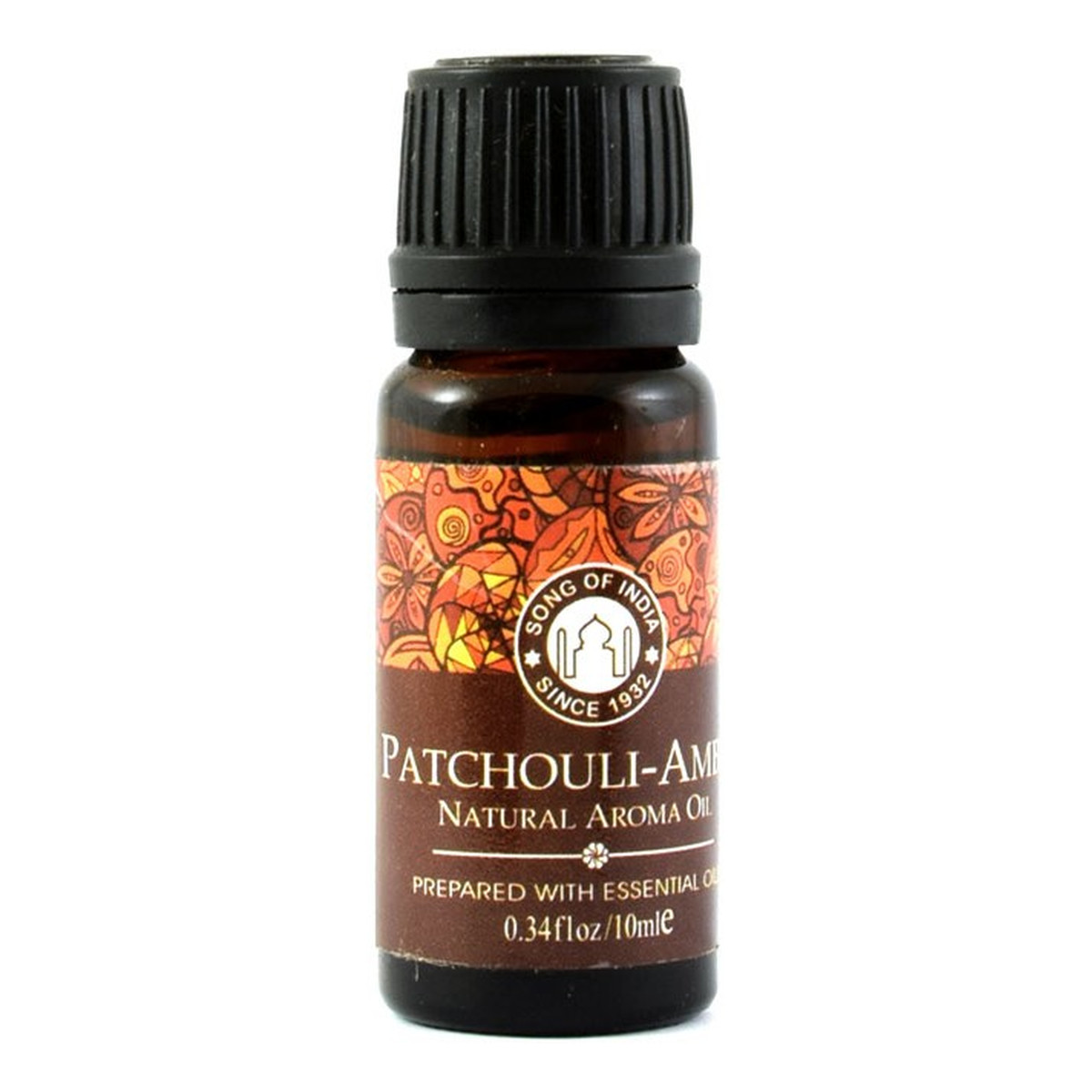 Song of India Olejek zapachowy z zakraplaczem Patchouli Amber 10ml
