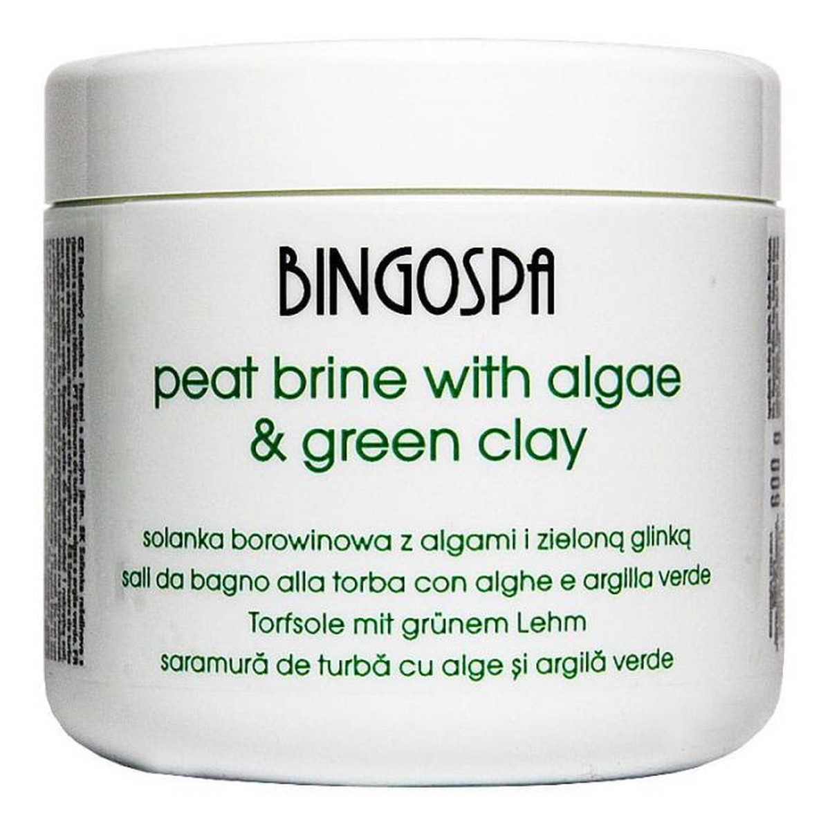 BINGOSPA Solanka borowinowa z algami i zieloną glinką 600g