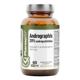 Andrographis 20% andrografolidów suplement diety 60 Kapsułek