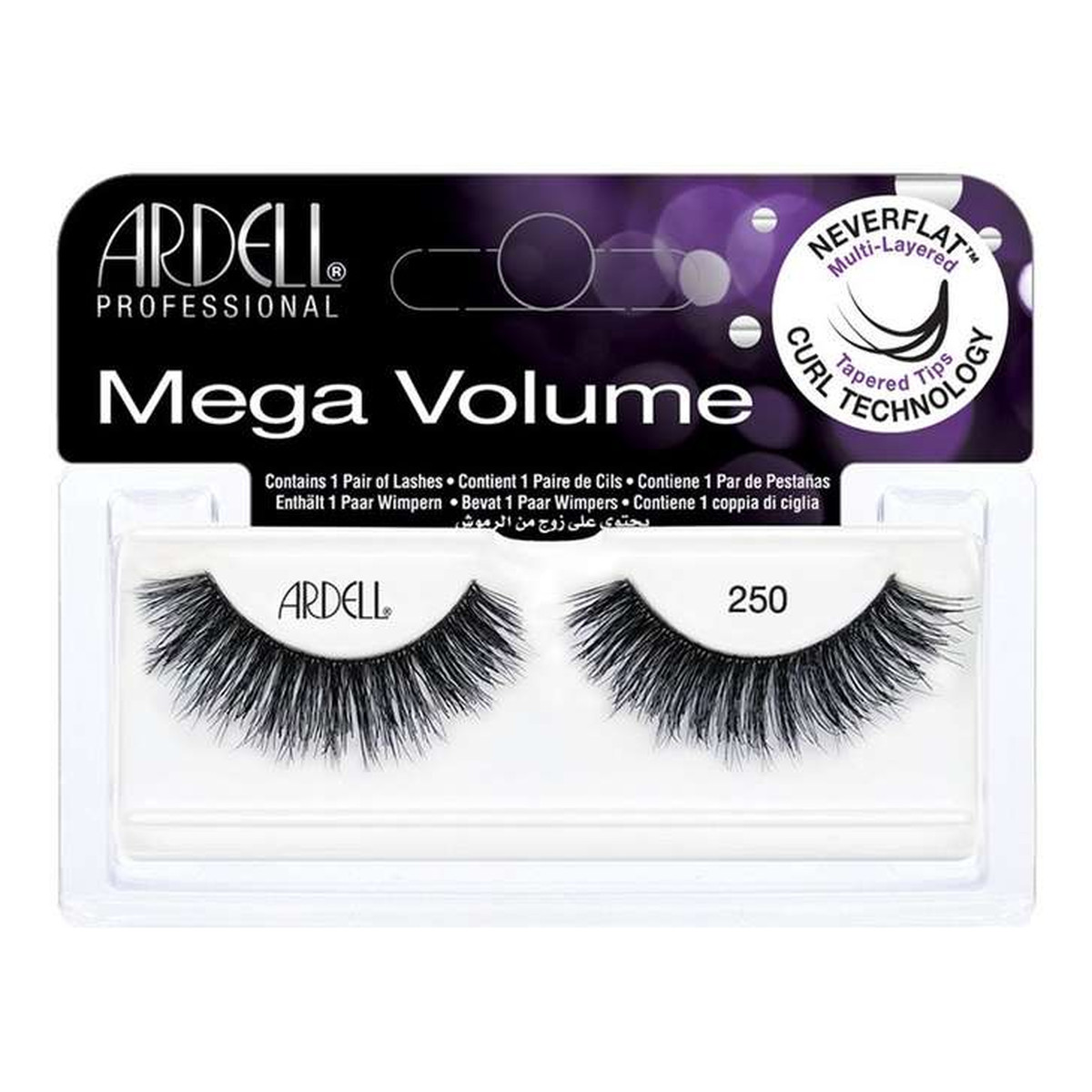Ardell MEGA VOLUME 250 RZĘSY NA PASKU