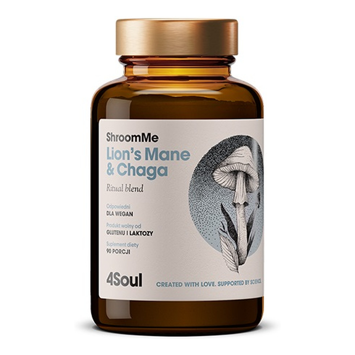 HealthLabs 4soul shroomeme lion's mane & chaga energia i poprawa koncentracji suplement diety 90 porcji