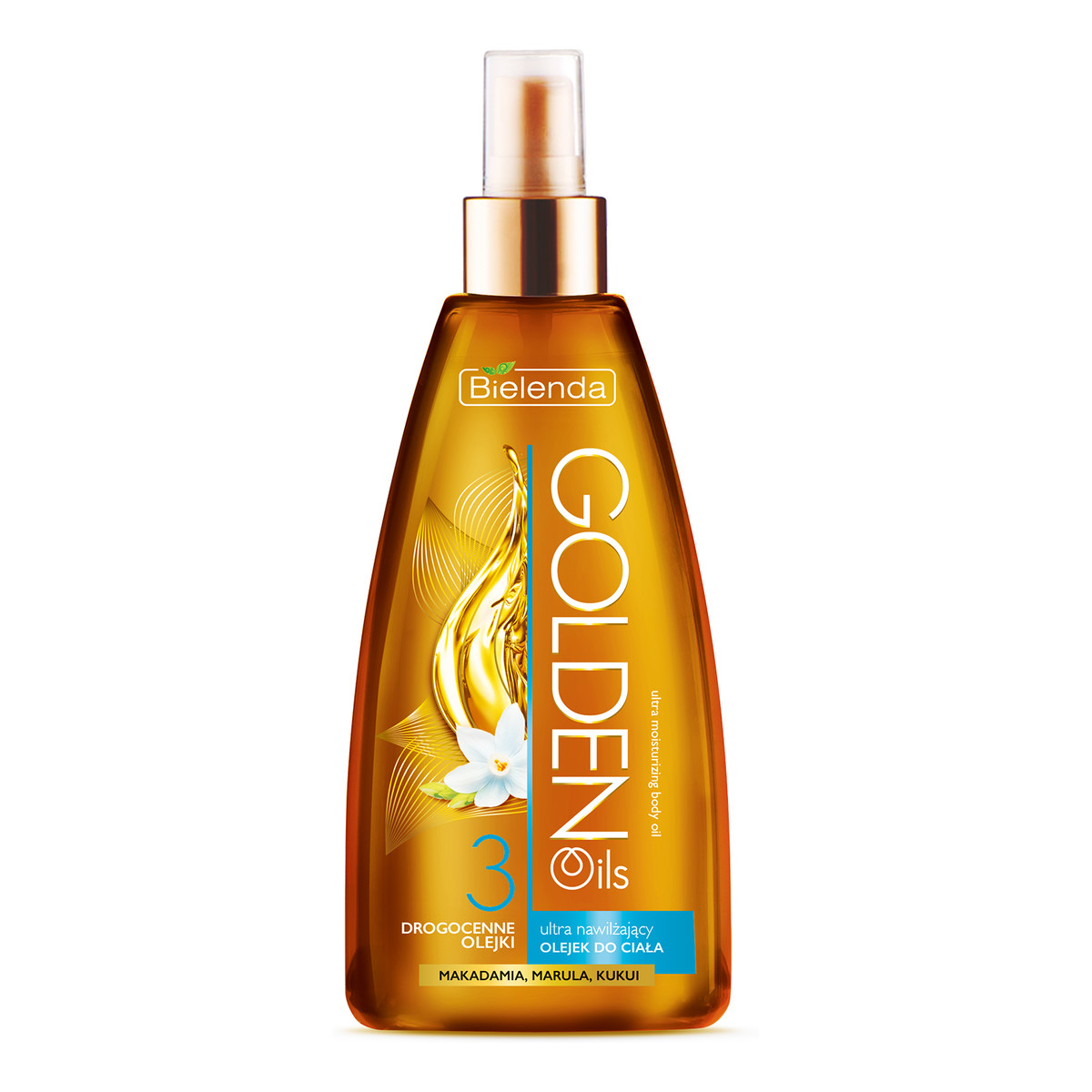 Bielenda Ultra Nawilżenie Golden Oils Ultra Nawilżający Olejek Do Ciała z Drogocennymi Olejkami 150ml