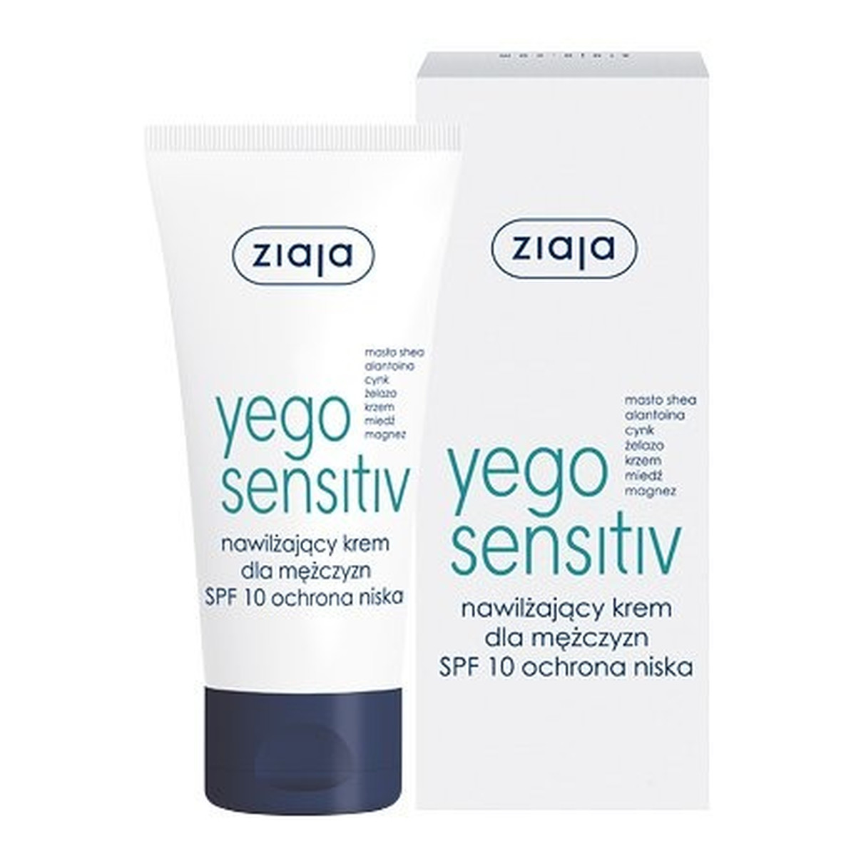 Ziaja Yego SENSITIV Nawilżający krem dla mężczyzn spf10 ochrona niska 50ml