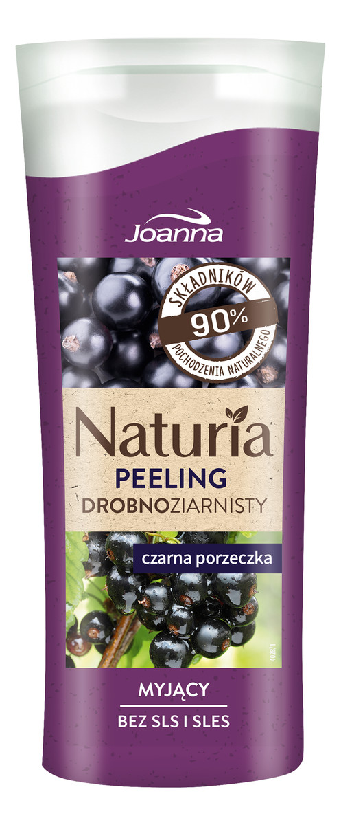 drobnoziarnisty myjący peeling do ciała Czarna Porzeczka