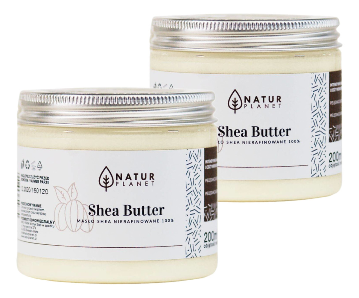 Nierafinowane Masło Shea do ciała 2x200ml