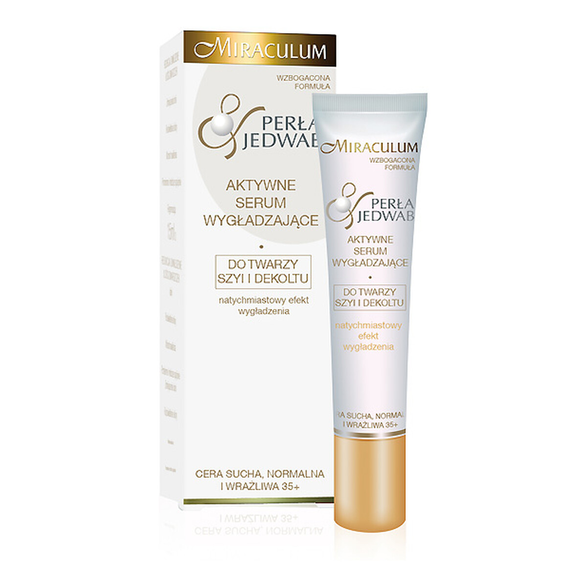 Miraculum Perła & Jedwab Aktywne Serum Wygładzające Do Twarzy, Szyi i Dekoltu 15ml