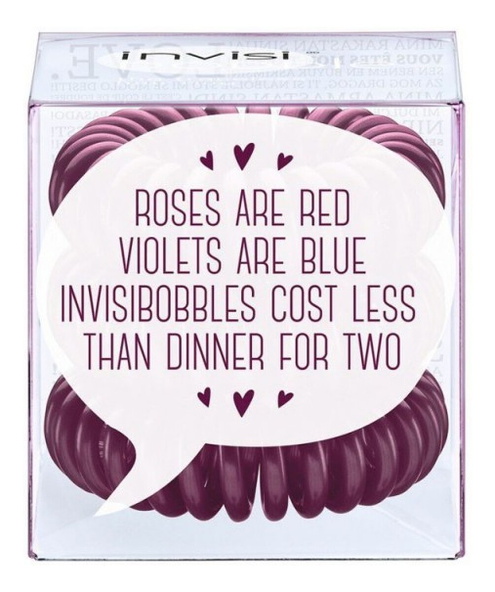 Plum Dinner For Two Śliwkowe Gumki Do Włosów 3szt.