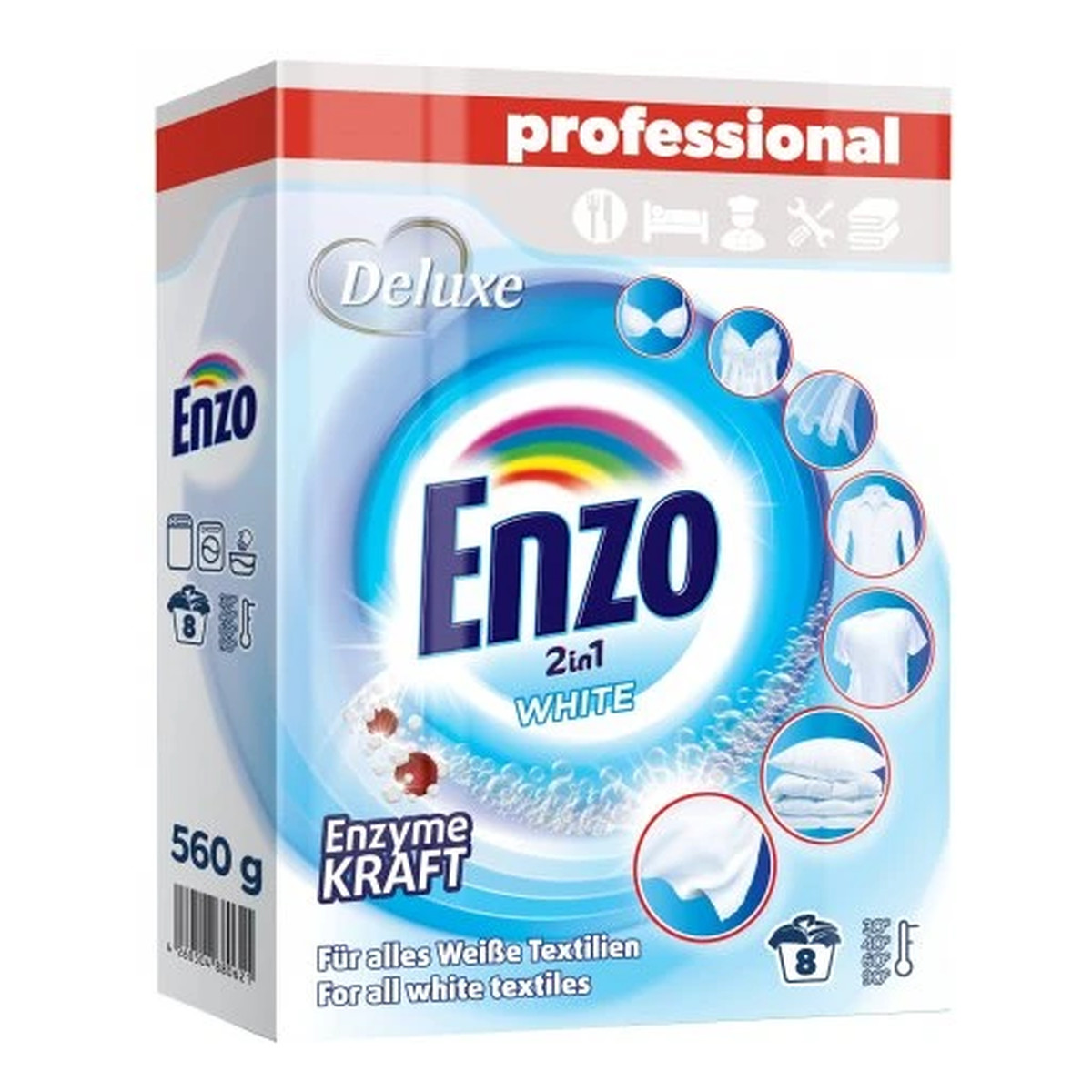 Deluxe Enzo Proszek do prania białego 560g