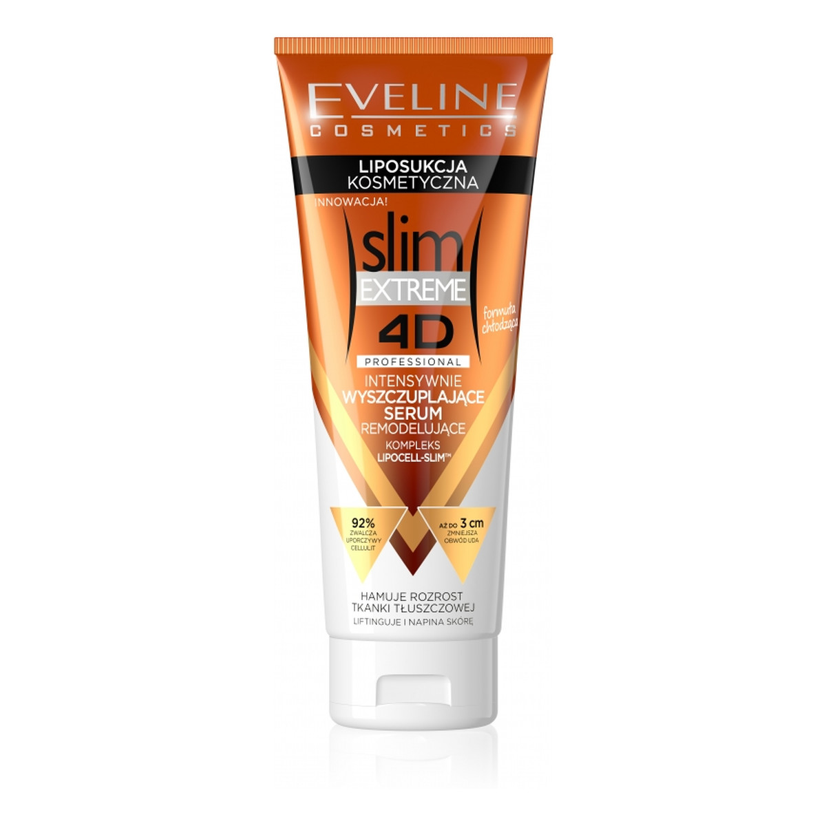 Eveline Slim Extreme 4D Serum Do Ciała Intensywnie Wyszczuplające Remodelujące Liposukcja Kosmetyczna 250ml