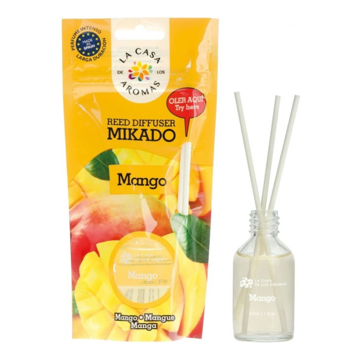 La Casa De Los Aromas Olejek aromatyczny z patyczkami Mango 30ml