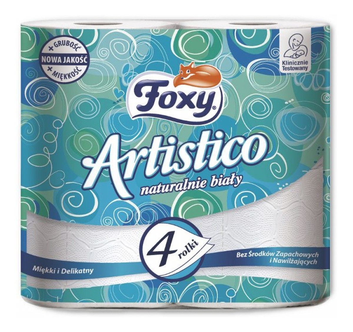 Papier toaletowy naturalnie biały 4 rolki