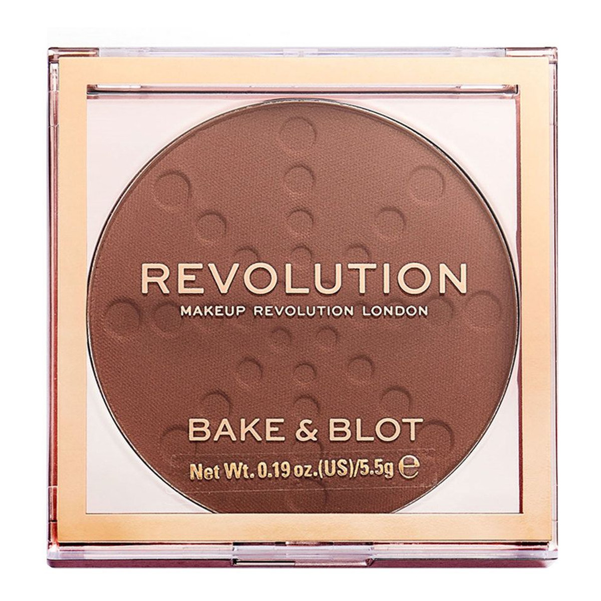 Makeup Revolution Bake & Blot Bronzer do twarzy Deep Dark