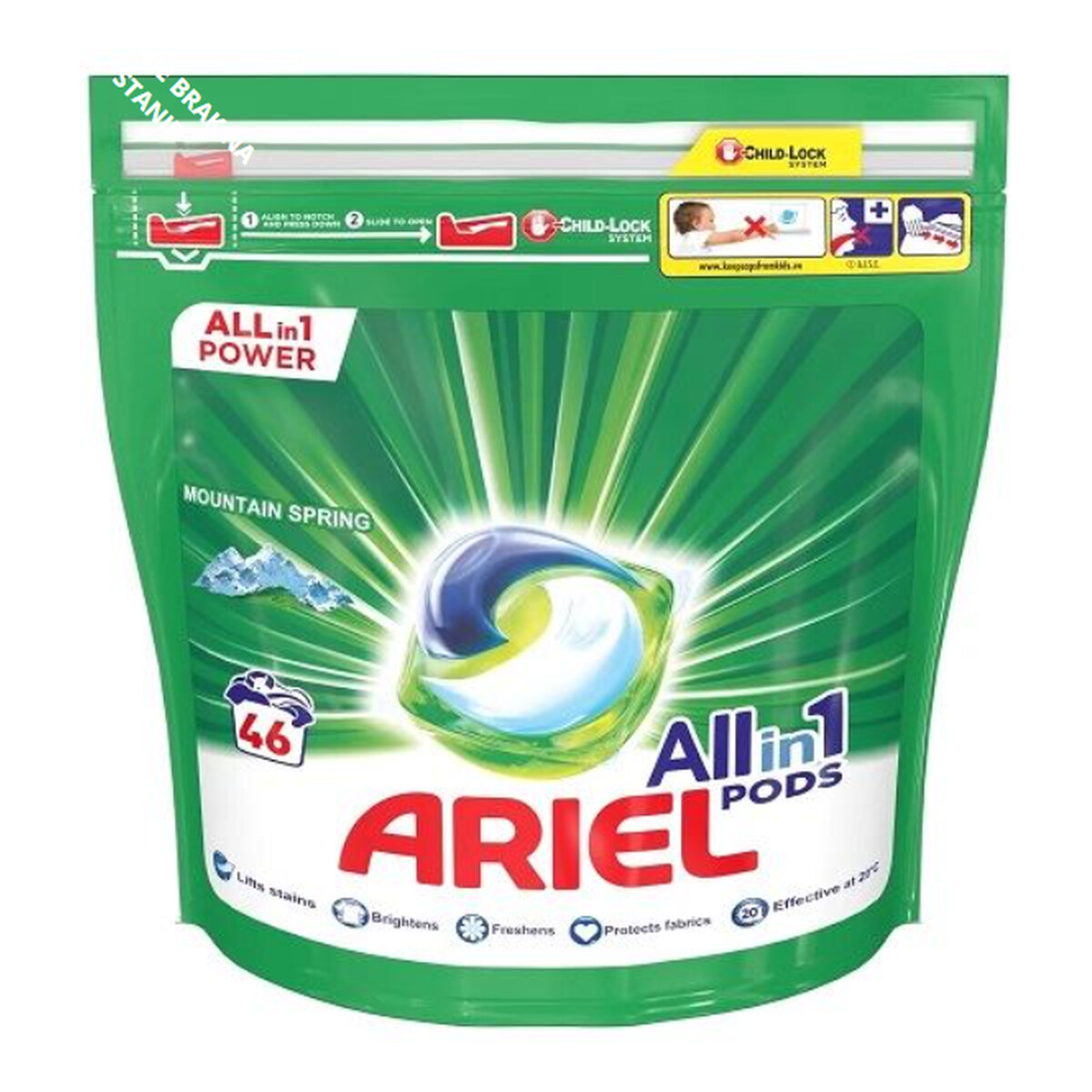 Ariel Mountain Spring Kapsułki do Prania 46 szt