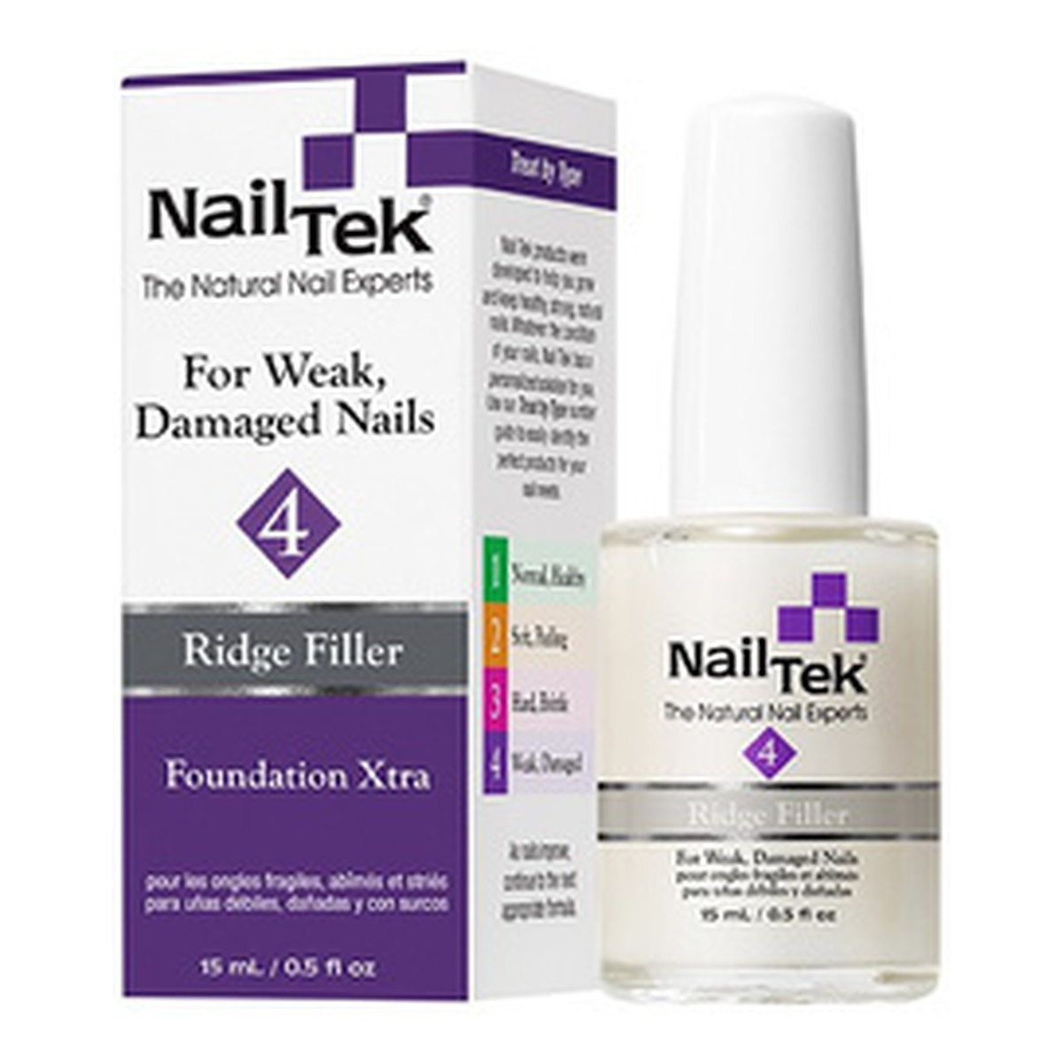 Nail Tek Foundation XTRA Odżywka Podkładowa Do Pielęgnacji Paznokci Bardzo Miękkich 15ml