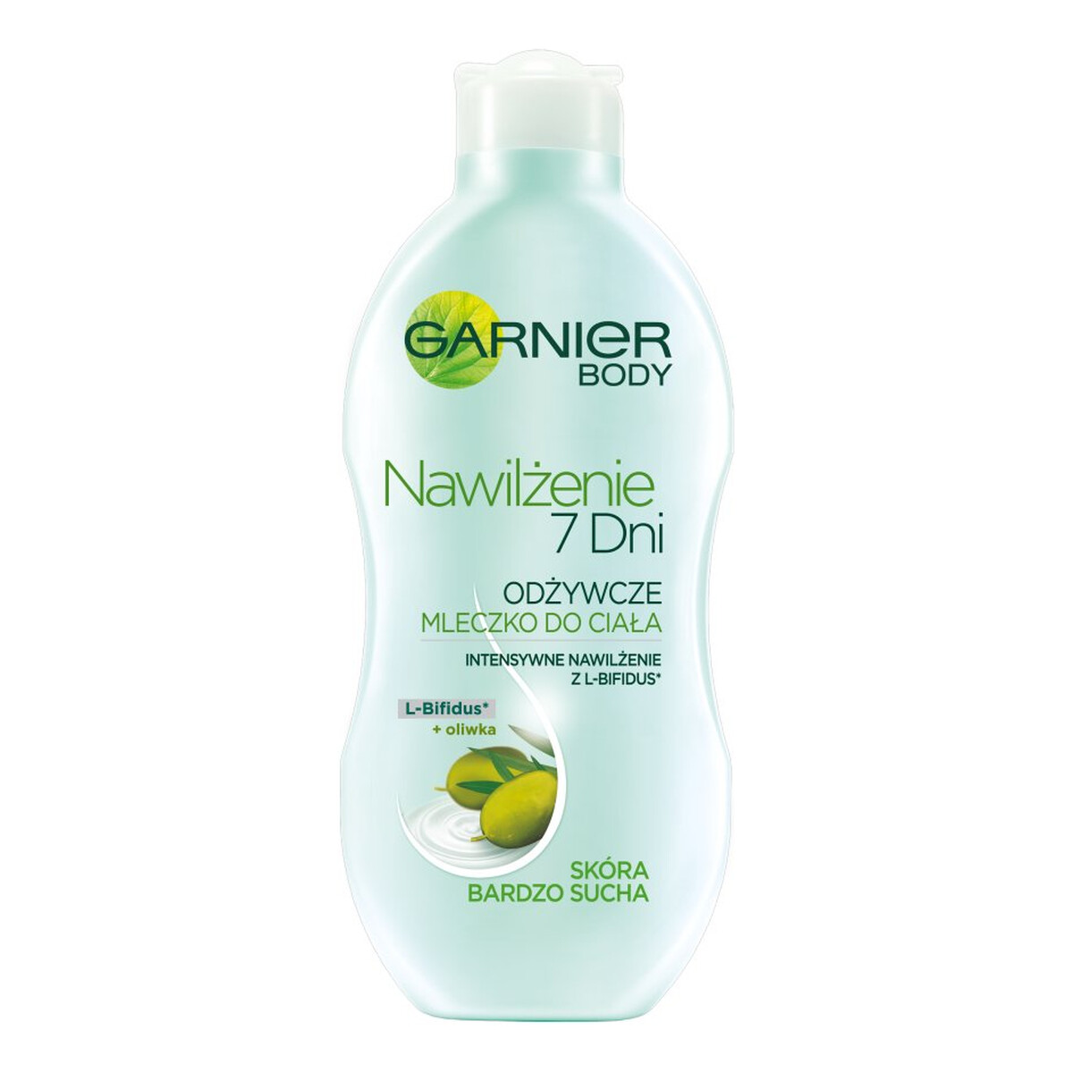 Garnier Nawilżenie 7 Dni Body Mleczko Do Ciała Nawilżające z Ekstraktem Oliwek Skóra wysuszona 400ml