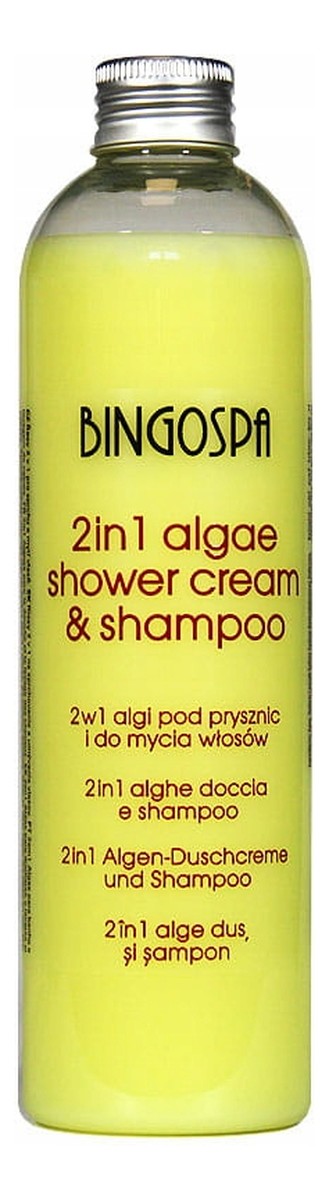 Algi pod prysznic i do mycia włosów 2w1