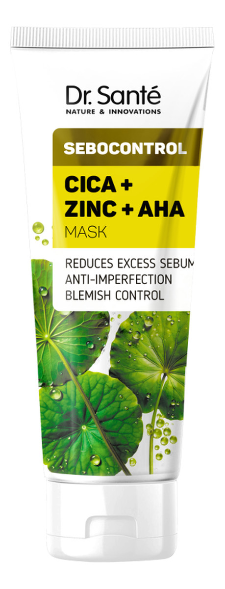 Sebocontrol Cica + Zinc + AHA Maseczka Do Twarzy Do Skóry Tłustej i Mieszanej