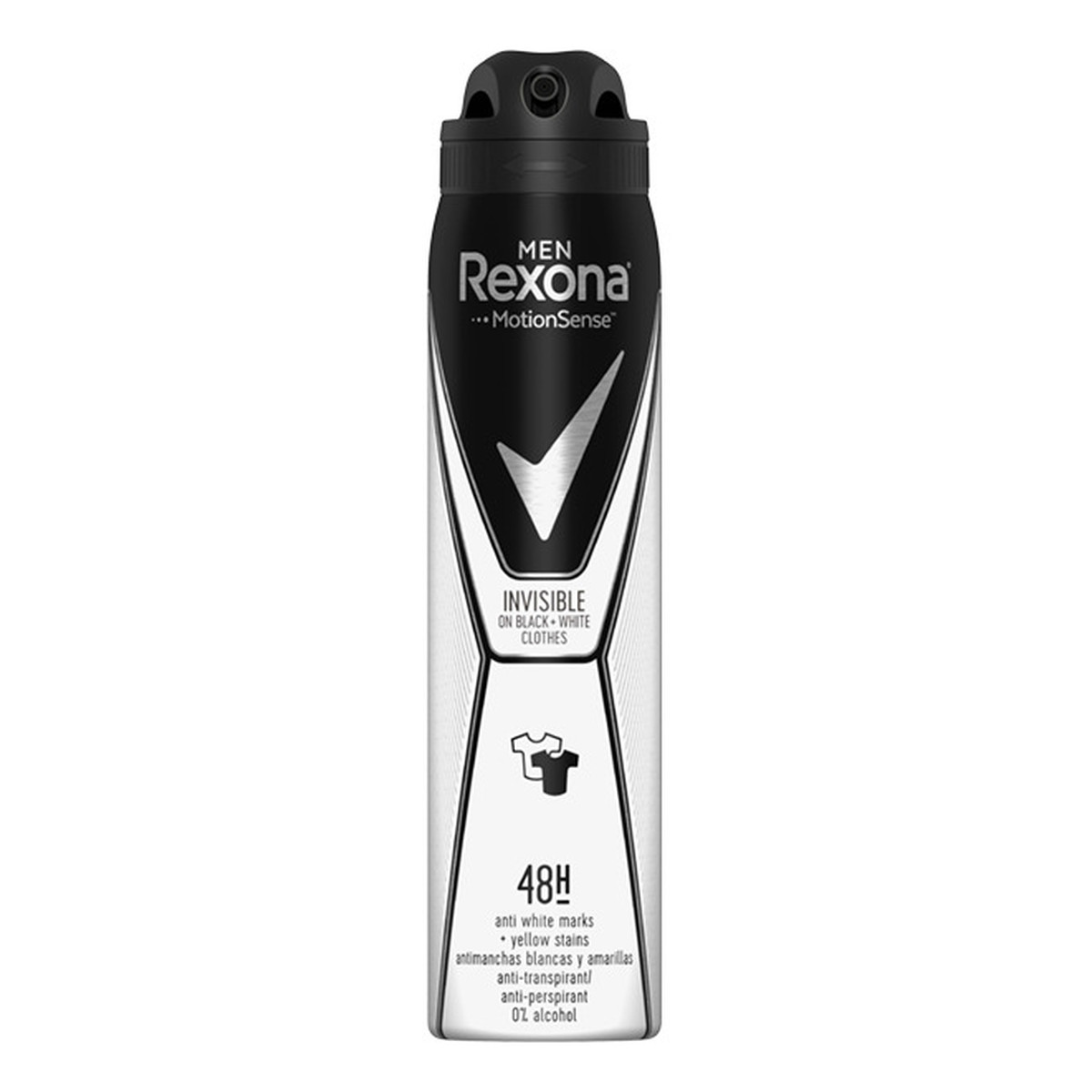 Rexona Men invisible black + white anti-perspirant 48h antyperspirant spray