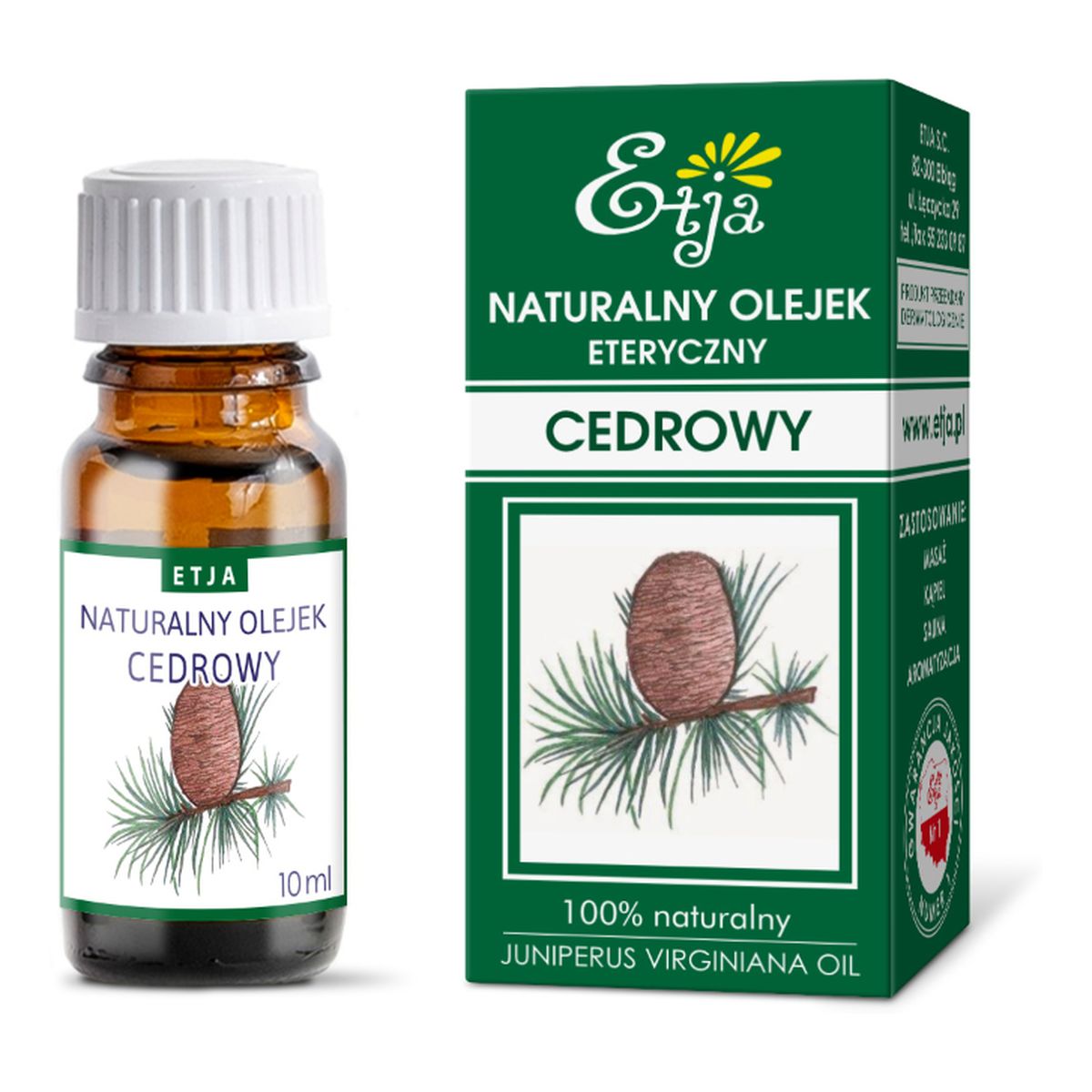 Etja Olejek eteryczny cedrowy 10ml