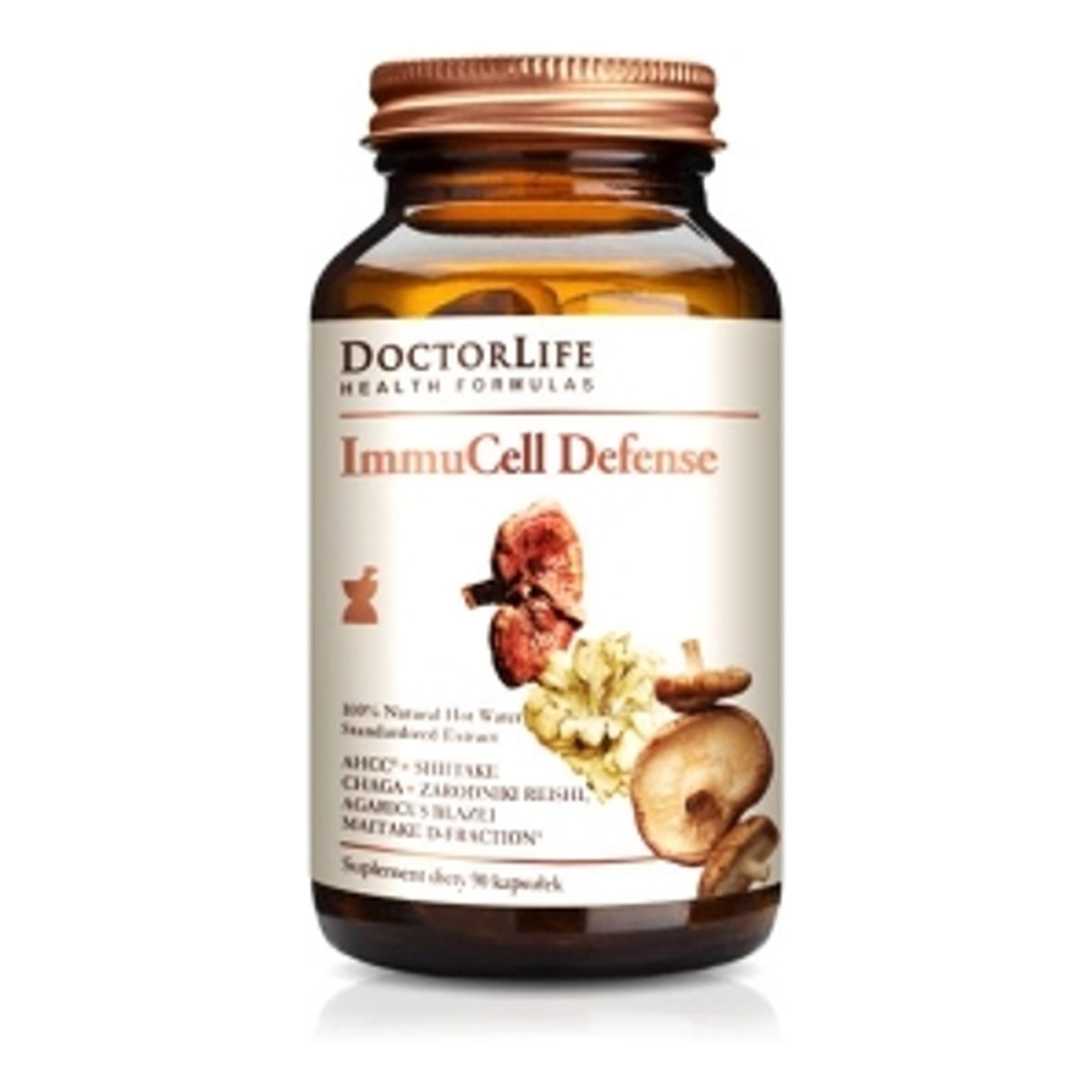 Doctor Life Immucell defense ekstrakty z grzybów witalnych suplement diety 90 kapsułek