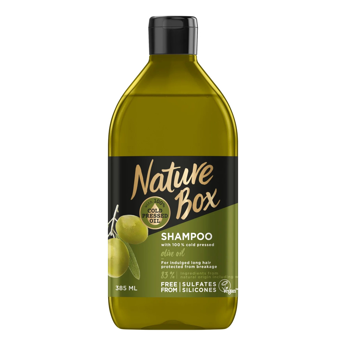 Nature Box Olive Oil Szampon do włosów długich wzmacniający 385ml