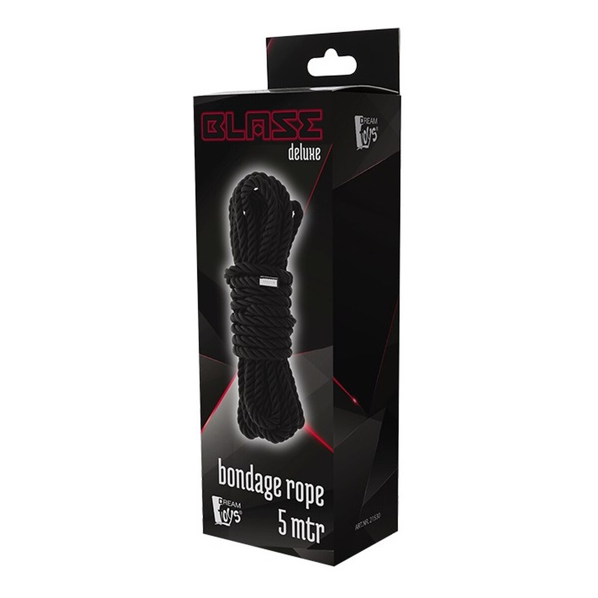 Dream Toys Blaze deluxe bondage rope lina do krępowania black 5m