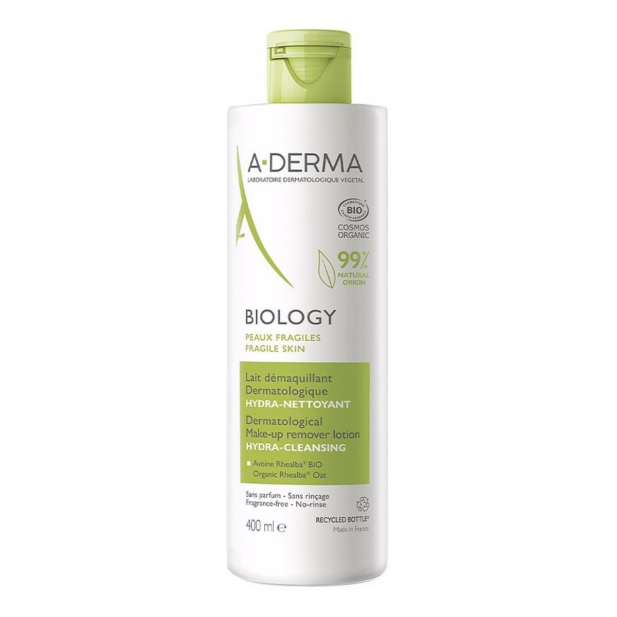 A-Derma Biology Hydra-Cleansing Dermatological Make-up Remover Lotion Mleczko oczyszczające 400ml