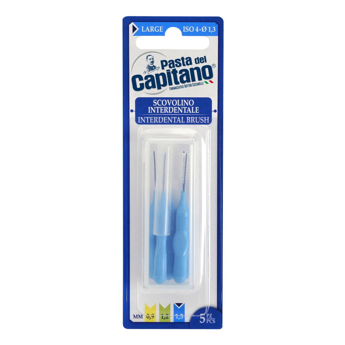 Pasta del Capitano Interdental Brush szczoteczki międzyzębowe Large 1.3mm 5szt.